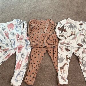 Carter's Kids Pajama Sets - Multicolor Animal and Polka Dot Designs 2T